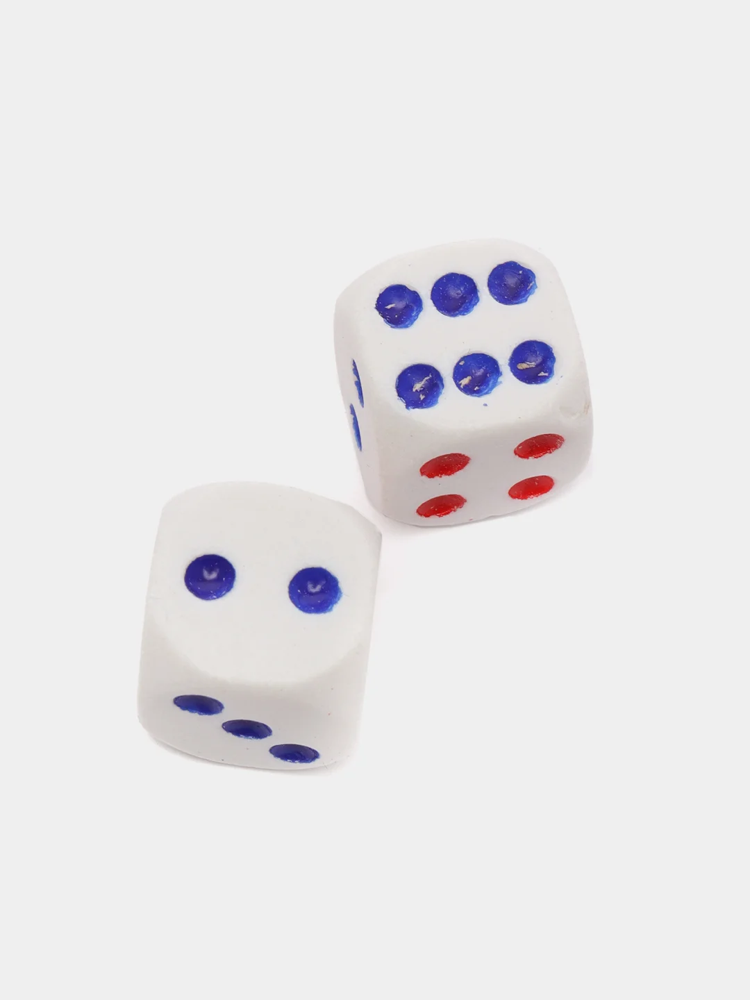 Кости игральные, кубики для настольных игр, белые, набор 2 и 10 штук, 13, 17 мм