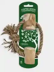 Игрушка для собак COFFEE WOOD "Веревочное кольцо с бочонками", 15см, M