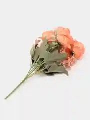 Оранжевый искусственные цветы Пионы букет, розы, камелии, ранункулюсы, осока, растения, зелень