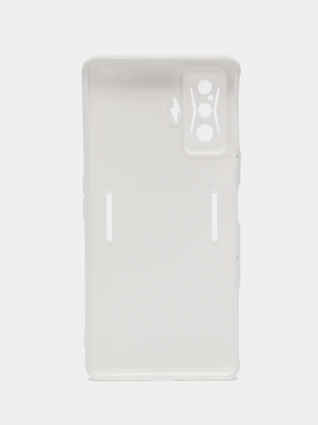 Белый чехол для Xiaomi Poco F4 GT (Поко Ф4 Джити) силиконовый, черный, матовый, с защитой камеры