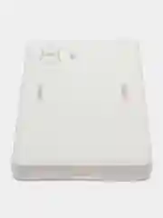 Белый чехол для Xiaomi Poco F4 GT (Поко Ф4 Джити) силиконовый, черный, матовый, с защитой камеры