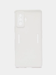 Чехол для Xiaomi Poco F4 GT (Поко Ф4 Джити) силиконовый, черный, матовый, с защитой камеры