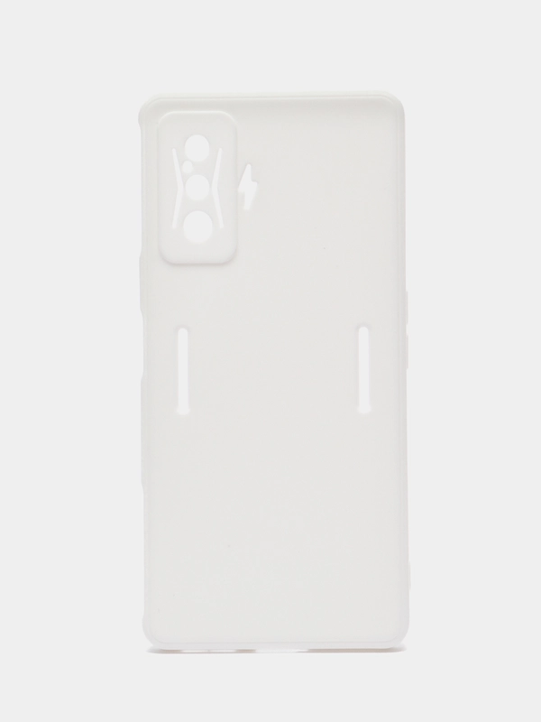 Чехол для Xiaomi Poco F4 GT (Поко Ф4 Джити) силиконовый, черный, матовый, с защитой камеры