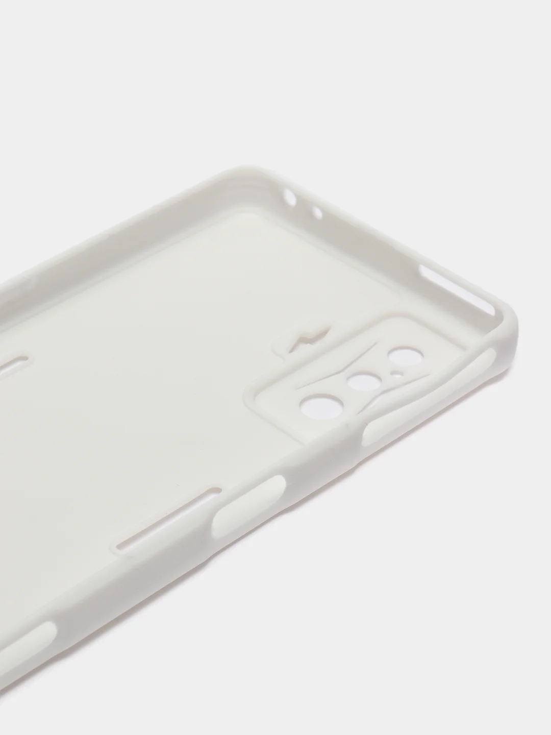Белый чехол для Xiaomi Poco F4 GT (Поко Ф4 Джити) силиконовый, черный, матовый, с защитой камеры