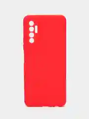 Красный чехол для TECNO Camon 17P (Техно камон 17П), силиконовый, матовый