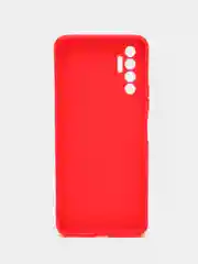 Красный чехол для TECNO Camon 17P (Техно камон 17П), силиконовый, матовый