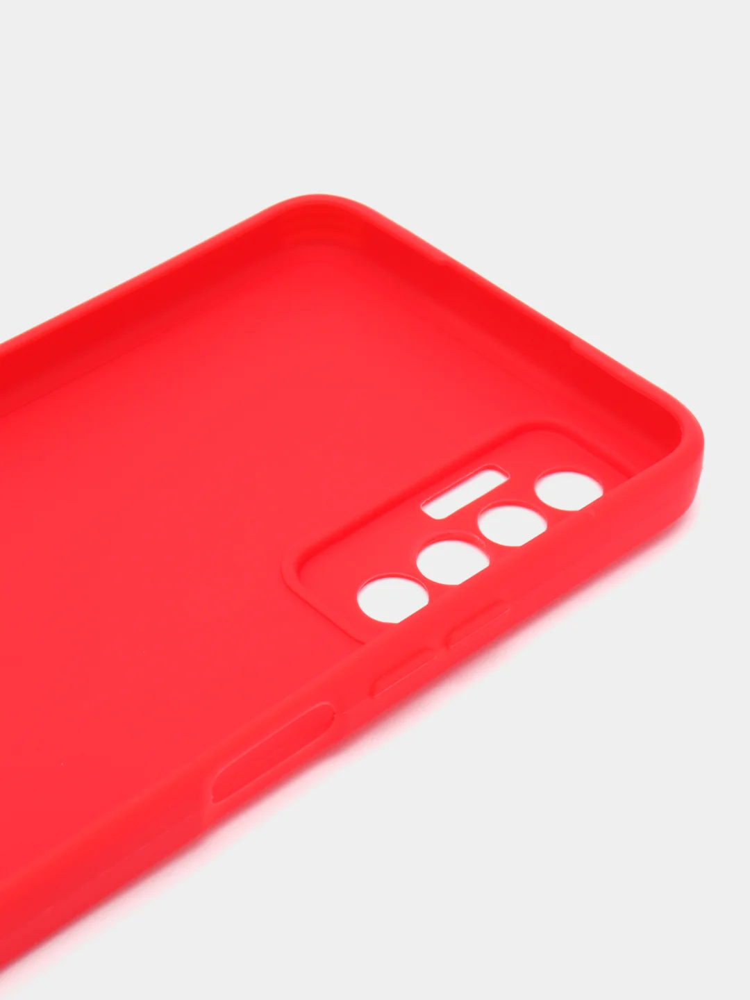 Красный чехол для TECNO Camon 17P (Техно камон 17П), силиконовый, матовый