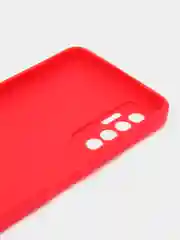 Красный чехол для TECNO Camon 17P (Техно камон 17П), силиконовый, матовый