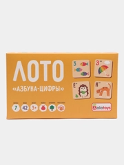 Настольные детская игра Лото "Азбука-Цифры"