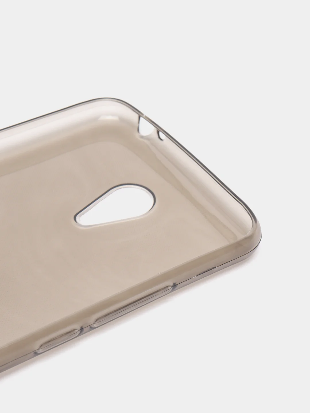 Серый меланж прозрачный силиконовый чехол на Meizu M3 Note/MX6