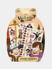 Бежевый наклейки переводные "Gravity Falls", 50 переводок