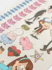 Бежевый наклейки переводные "Gravity Falls", 50 переводок
