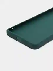 Тёмно-зелёный силиконовый чехол для Honor 70 (Хонор 70) прозрачный