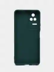 Тёмно-зелёный силиконовый чехол для Honor 70 (Хонор 70) прозрачный