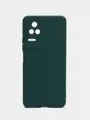 Тёмно-зелёный силиконовый чехол для Honor 70 (Хонор 70) прозрачный