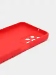 Красный силиконовый чехол для Samsung Galaxy A23 (Самсунг Галакси А23), прозрачный