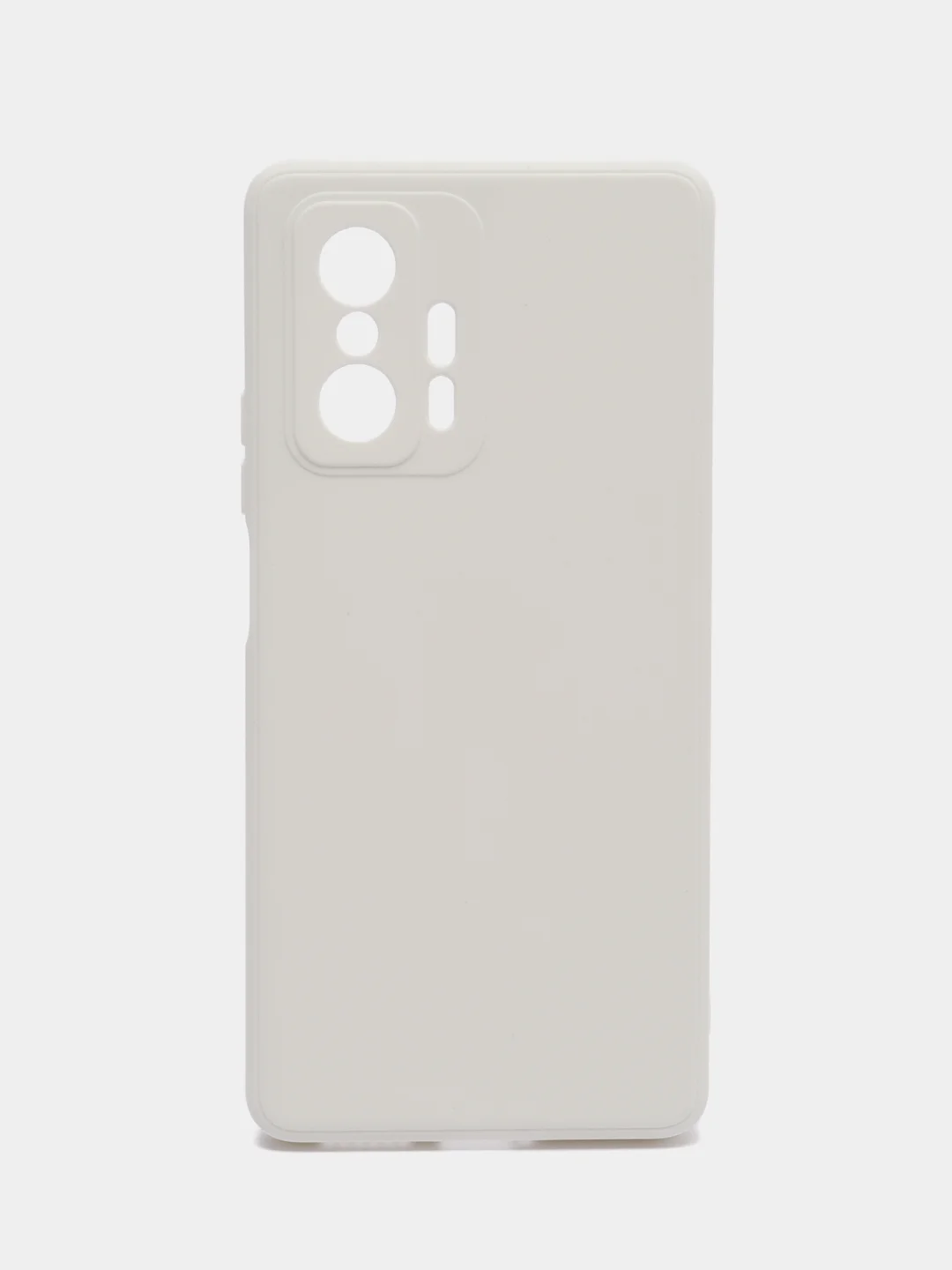 Белый чехол для Xiaomi Mi 11T и 11T Pro (Сяоми Ми 11Т, 11Т Про), матовый, силиконовый
