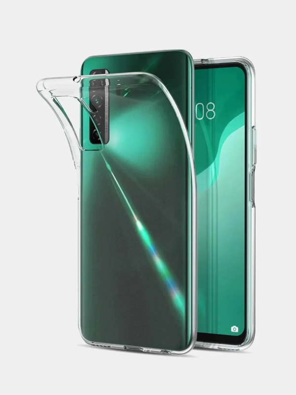 Чехол Huawei Nova 7 SE (Хуавей Нова 7 СЕ) / P40 Lite 5G(П40 Лайт), прозрачный, силиконовый