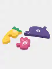Синий деревянные пазлы для детей объемные, развивающие игрушки, 3D головоломки в форме животных