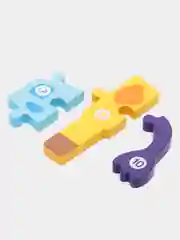 Фуксия деревянные пазлы для детей объемные, развивающие игрушки, 3D головоломки в форме животных
