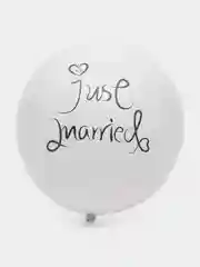 Серый меланж воздушные праздничные шары Just Married Mr. & Mrs