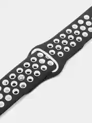 Угольный силиконовый ремешок для Xiaomi Amazfit Bip, Huawei, Haylou, Samsung, 20 мм, с кнопкой