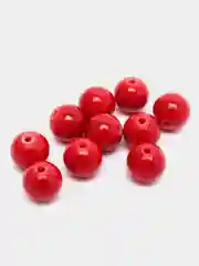 Бусины "Красный коралл", 10 штук