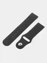 Фиолетовый силиконовый ремешок для Xiaomi Amazfit Bip / Huawei / Haylou / Samsung, с кнопкой, 22 мм