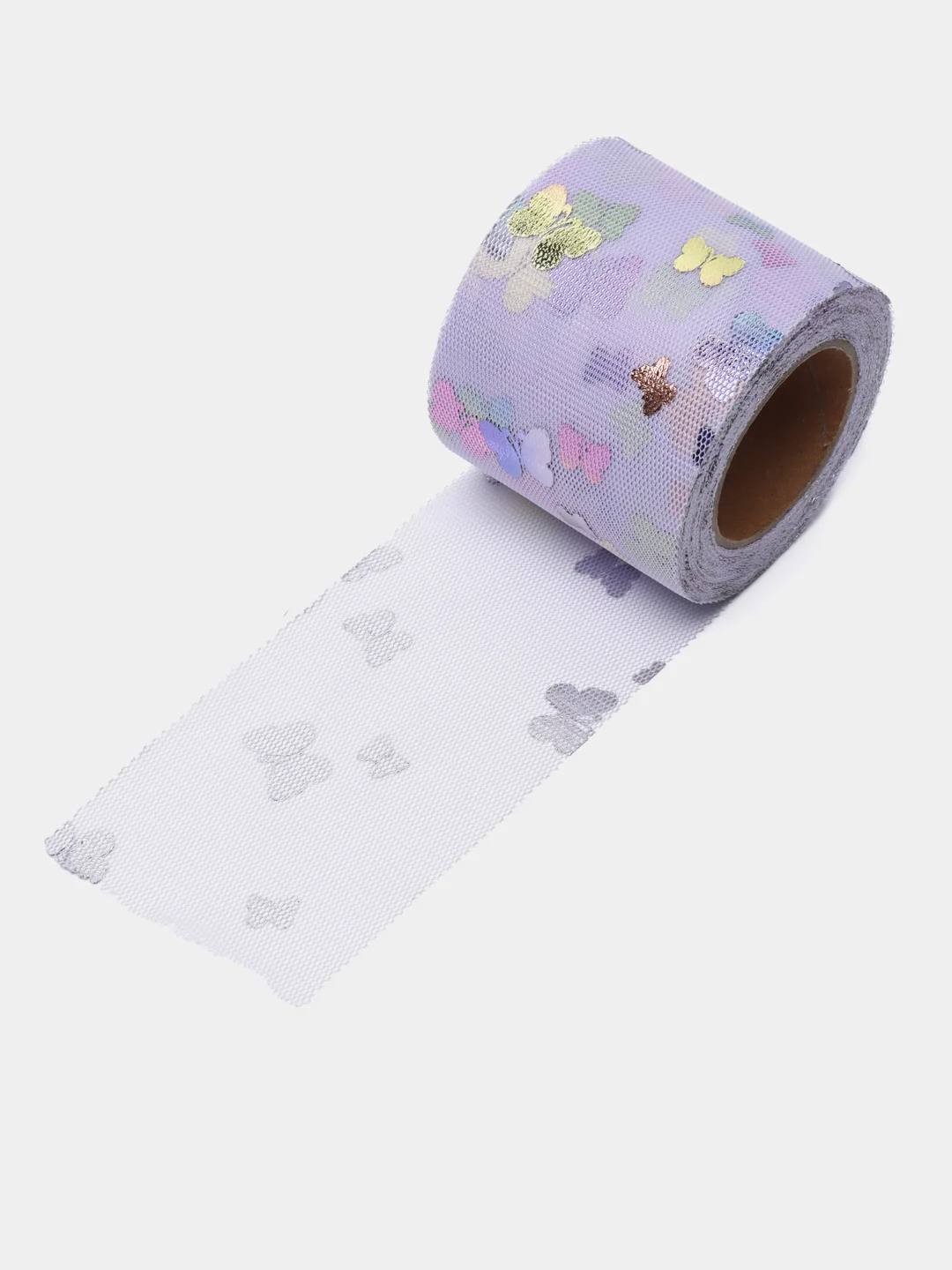 Фиолетовый фатин "Бабочки", 5,5 см