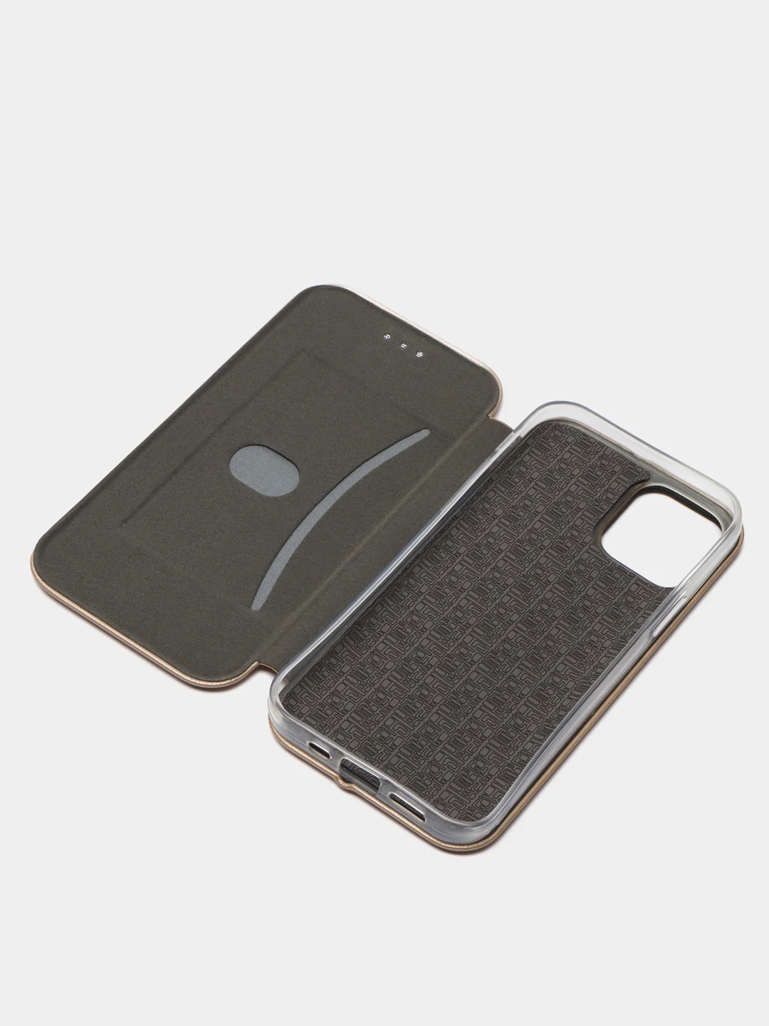 Золотой чехол-книжка для iPhone 12 / 12 Pro, 12 Pro Max