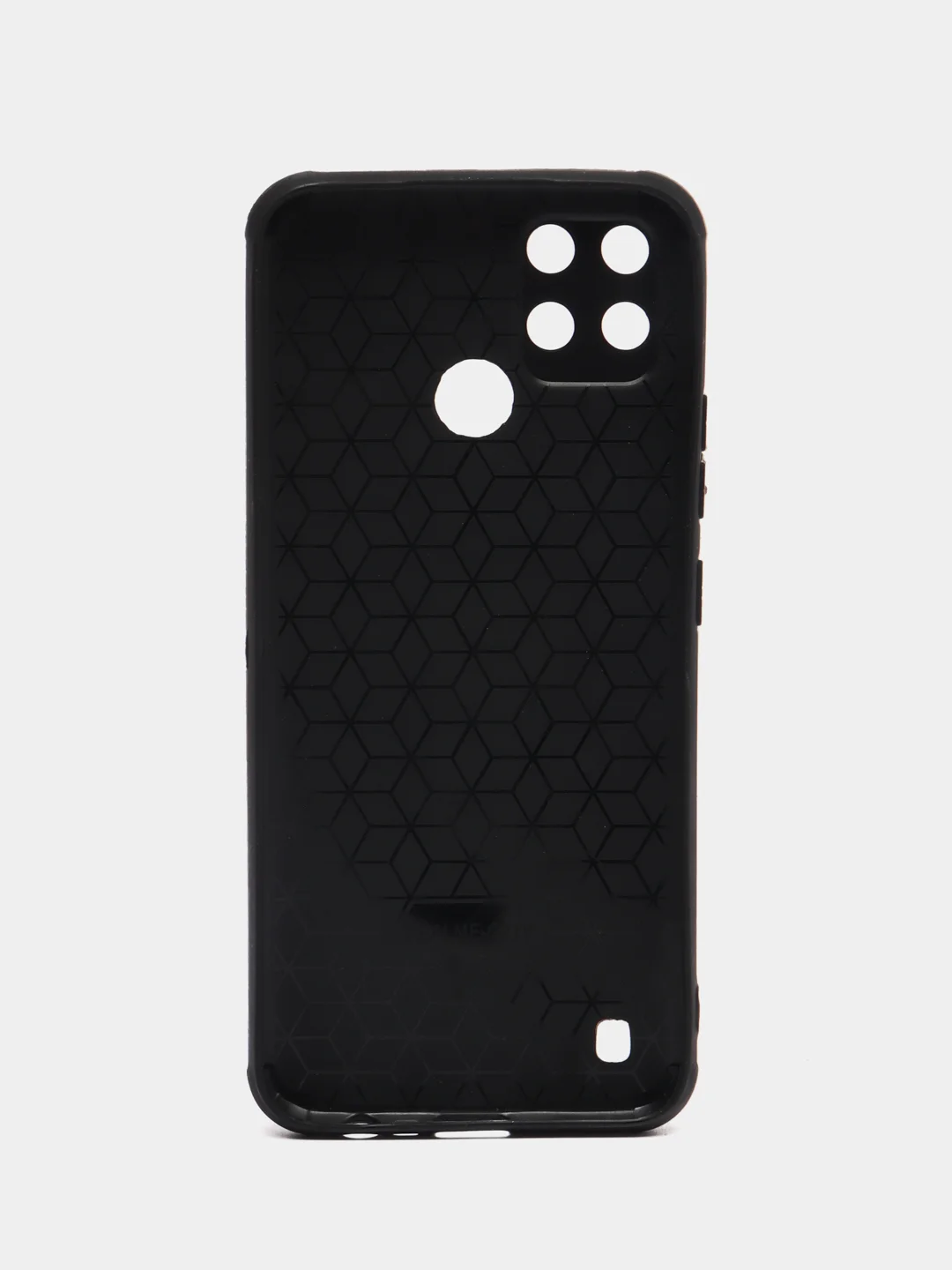 Черный чехол Realme C21Y под кожу, с защитой камеры