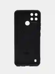 Черный чехол Realme C21Y под кожу, с защитой камеры