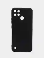 Черный чехол Realme C21Y под кожу, с защитой камеры