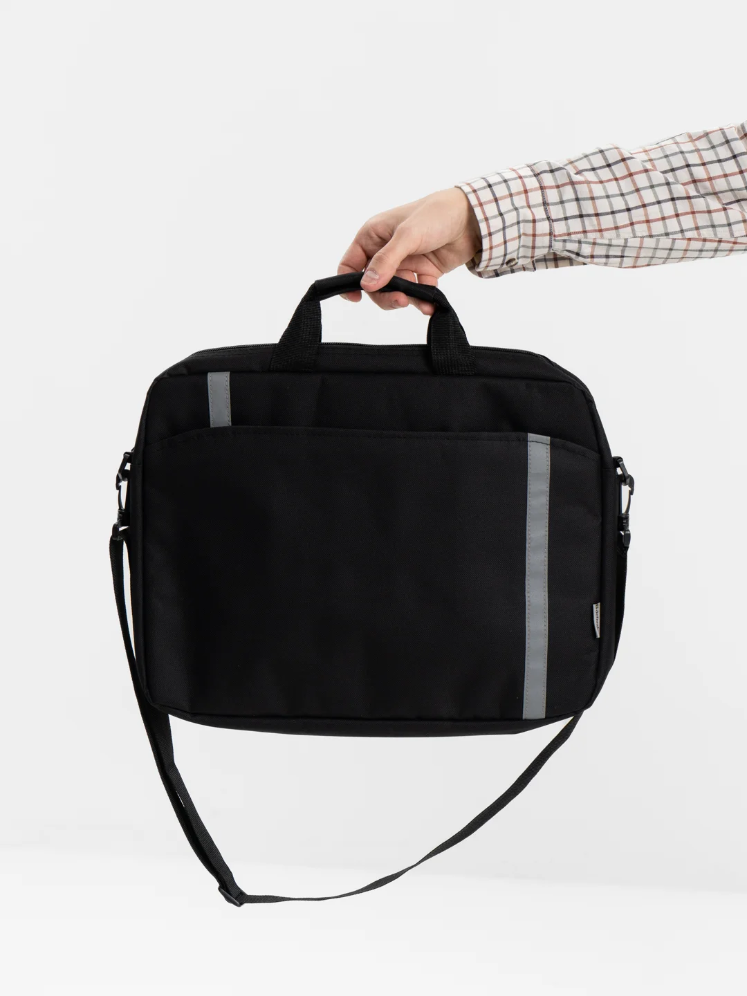 Сумка для ноутбука Defender Shiny 15-16" черный, светоотражающая полоса
