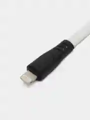 Белый кабель 2 МЕТРА СИЛИКОНОВЫЙ МЯГКИЙ провод зарядник iPhone, Lightning, Micro Type-C USB шнур