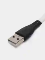 Белый кабель 2 МЕТРА СИЛИКОНОВЫЙ МЯГКИЙ провод зарядник iPhone, Lightning, Micro Type-C USB шнур