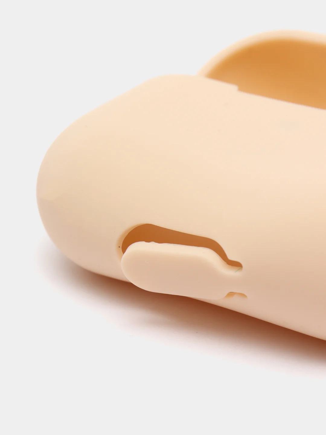 Бежевый силиконовый чехол для наушников Apple Airpods Pro