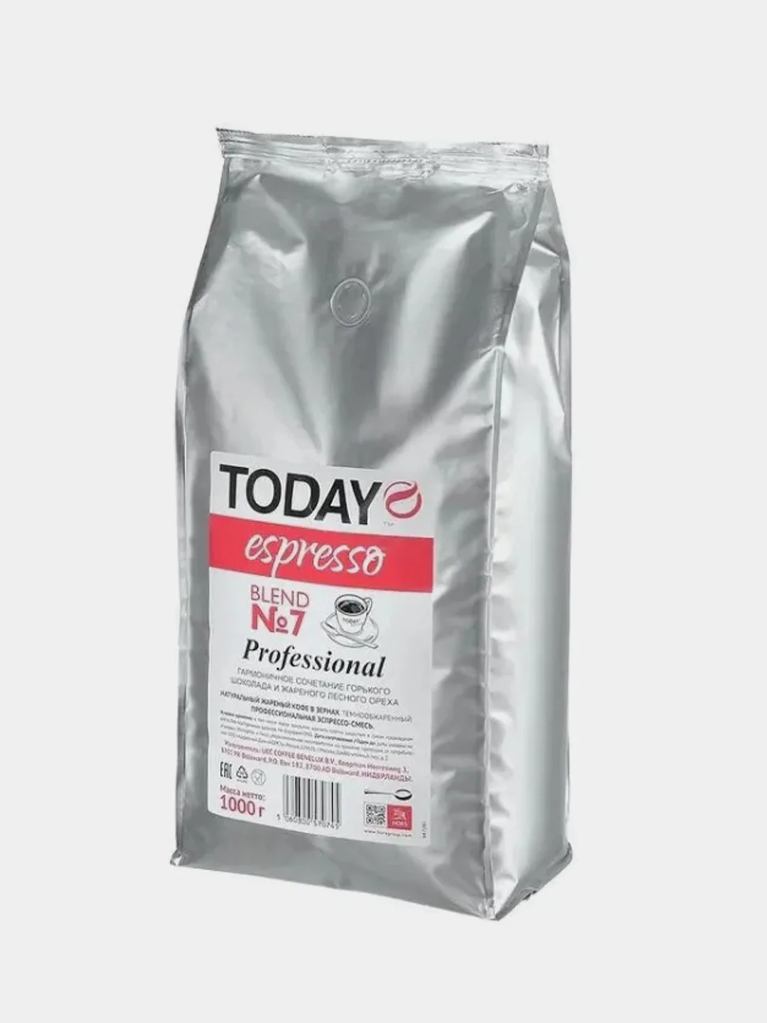 Кофе в зернах TODAY Espresso Blend № 7 Professional, в/уп 1 кг