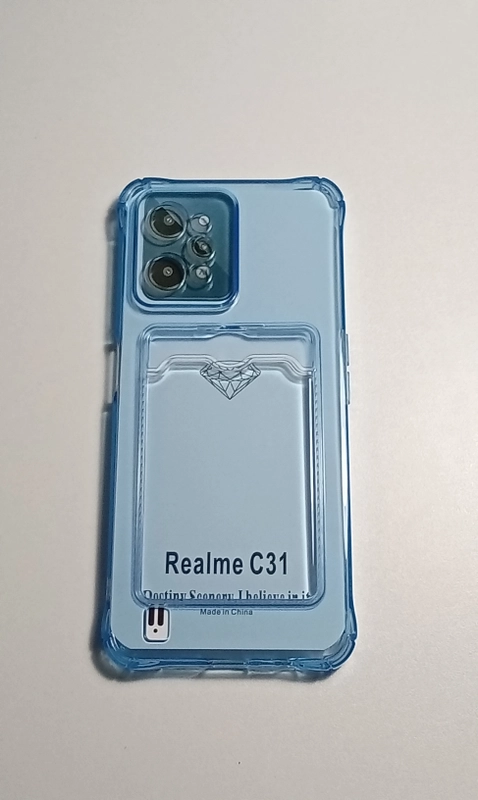 Чехол REALME C31 с карманом для карточки, и защитой камеры