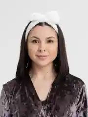 Алый мягкая плюшевая повязка для волос с бантиком, для косметических процедур, 14 цветов