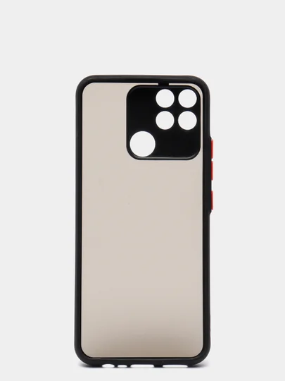 Черный чехол Realme NARZO 50A, Realme C25, Realme C25S, Realme C12 защита камеры, матовая спинка