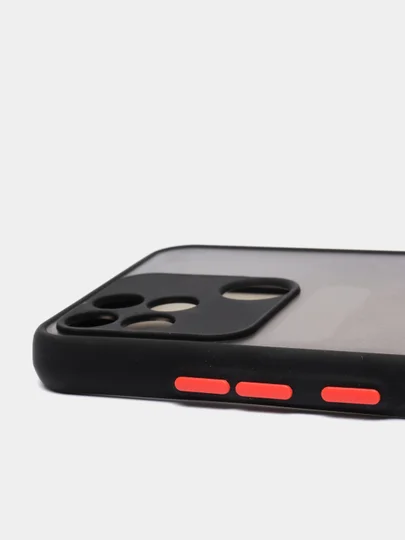 Черный чехол Realme NARZO 50A, Realme C25, Realme C25S, Realme C12 защита камеры, матовая спинка