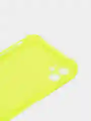 Красный силиконовый прозрачный противоударный, неоновый чехол для iPhone 11 / 12 с защитой камеры