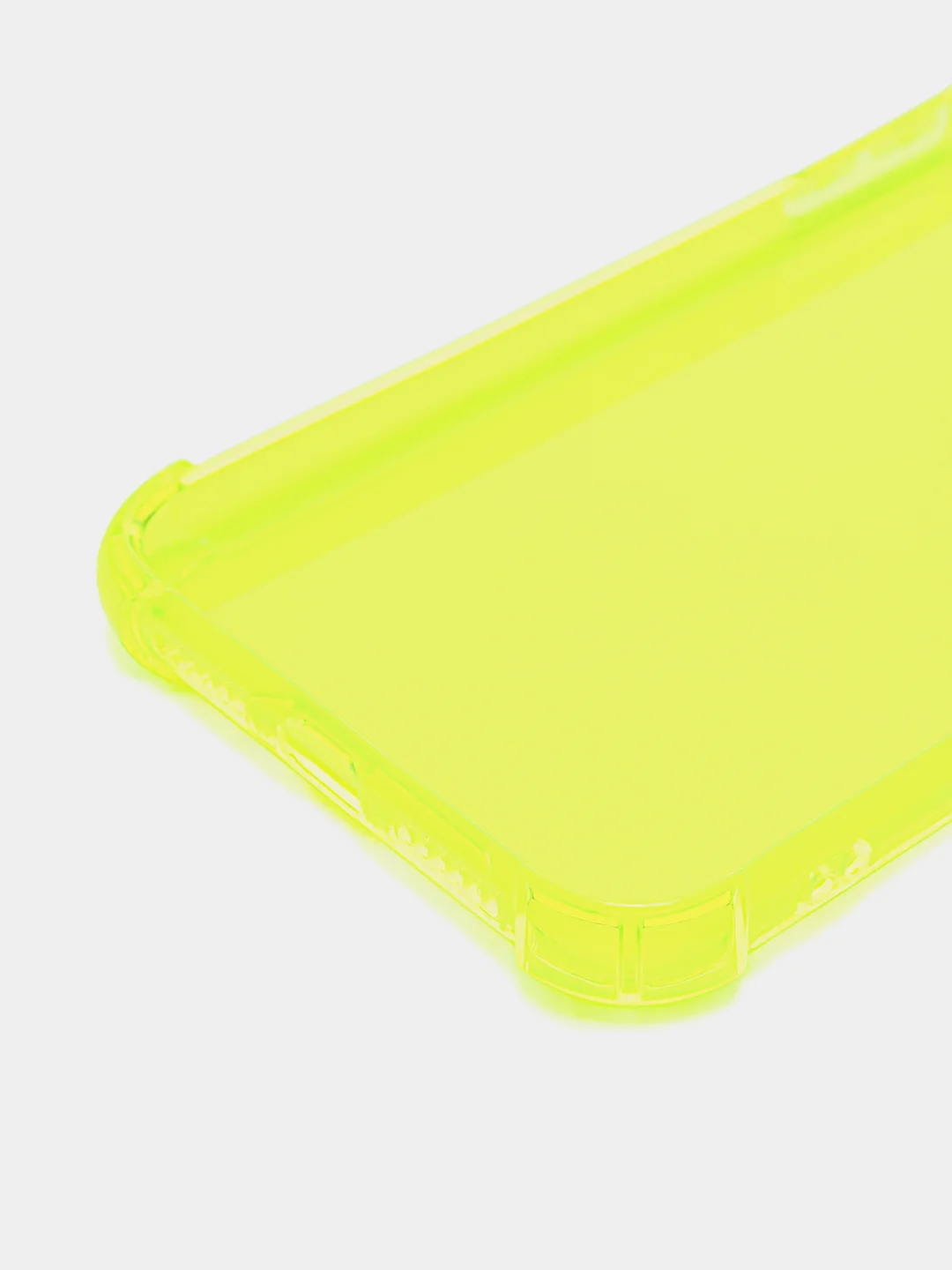 Красный силиконовый прозрачный противоударный, неоновый чехол для iPhone 11 / 12 с защитой камеры