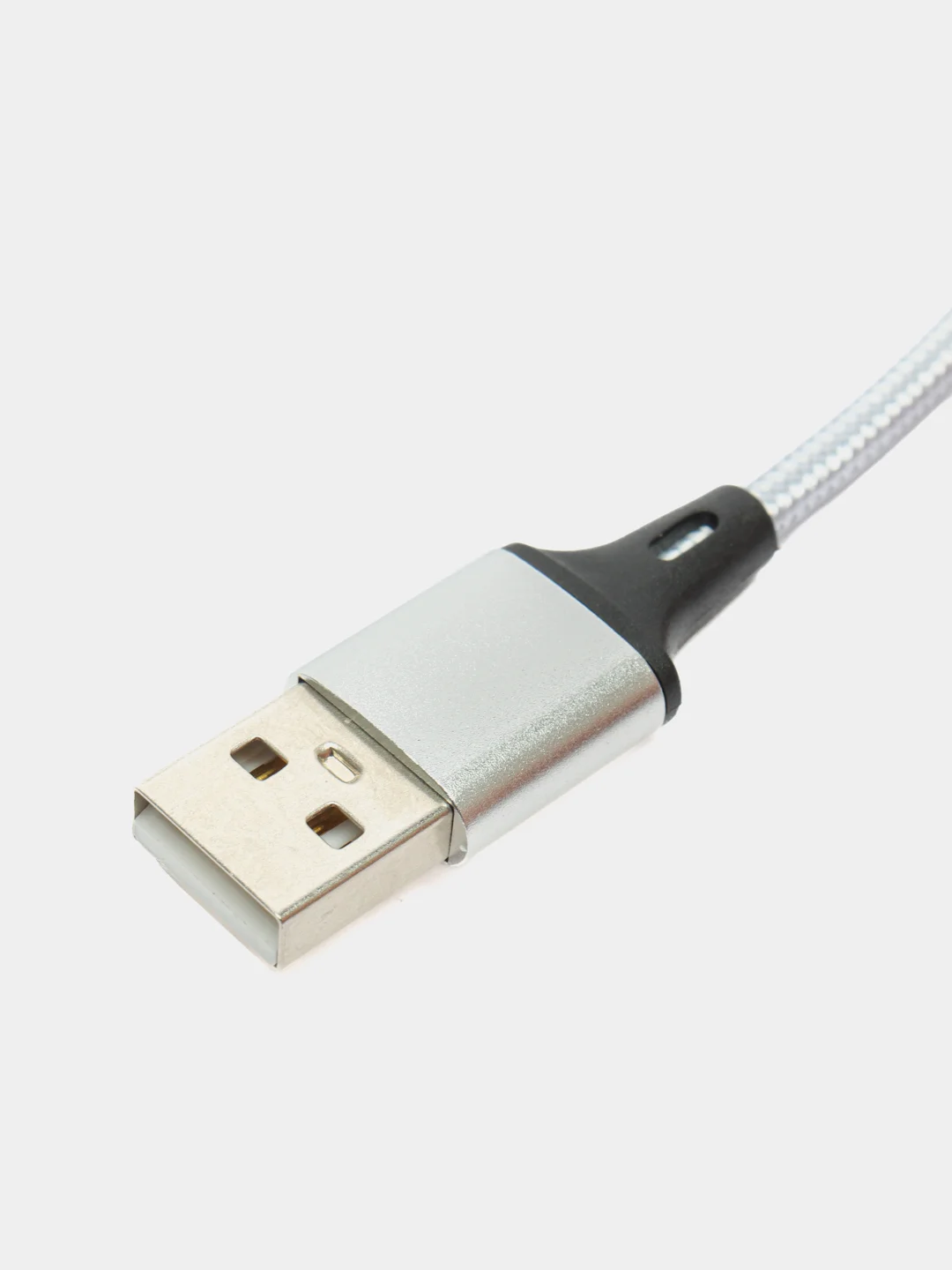 Серебряный магнитный кабель без разъема 3А, разъёмы MicroUSB, Type-C, Lightning для Андроид, iPhone