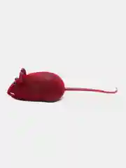 Багровый велюровая мышка с пищалкой, игрушка для кошки