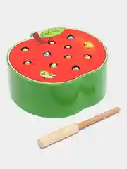 Зеленый магнитная рыбалка с червячками