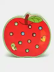 Зеленый магнитная рыбалка с червячками