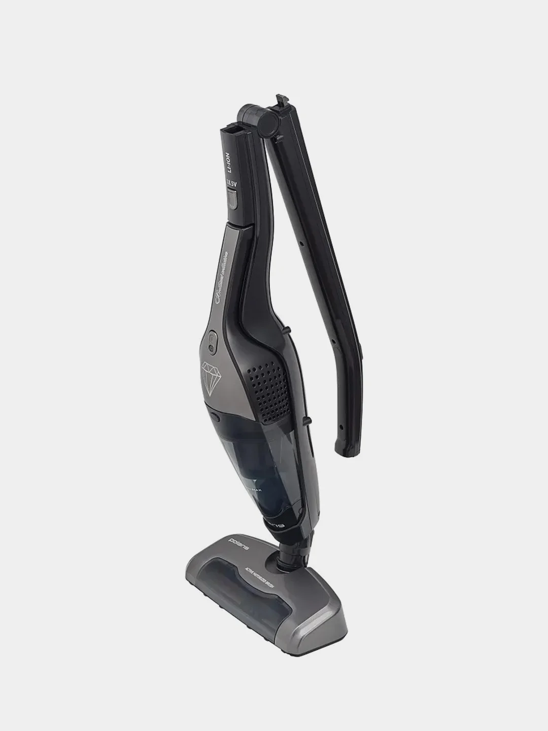 Беспроводной пылесос Polaris PVCS 0624 Silver Collection, черно-серебряный