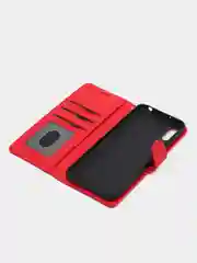 Алый кожаный PU чехол книжка Xiaomi Redmi 9A